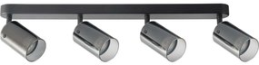 Spotlámpa SMOKY 4xGU10/10W/230V fekete