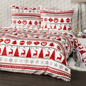 4Home Christmas karácsonyi mikroflanel ágyneműhuzat, 160 x 200 cm, 70 x 80 cm, 160 x 200 cm, 70 x 80 cm