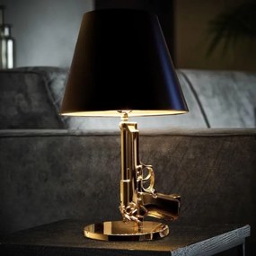 Luxus asztali lámpa - Arany pisztoly