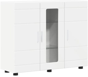 Széf polcokkal tárolóval Fehér 55.5 x 29 x 100 cm Faanyag
