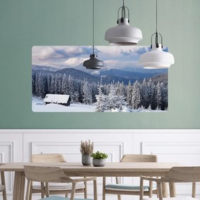 PIPPER. Öntapadós textiltapéta "Tél a hegyekben"