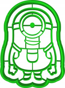 Sütemény lyukasztó forma Minyonok 2 8cm