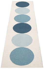 Kék-krémszínű kültéri-beltéri futószőnyeg 70x280 cm Otto Sky – Pappelina