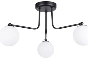 Fekete-fehér mennyezeti lámpa Beam – Sollux