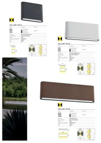 Redo 9622 - LED kültéri fali lámpa KLIPPE LED/13W/230V 3000K IP54 fehér