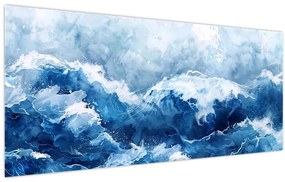 Kép - A tenger illusztrációja (120x50 cm)