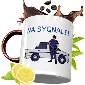 Bordó Bögre Rendőrnek Születésnapra Ajándék fényképes nyomattal