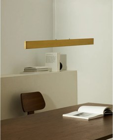 Aranyszínű LED függőlámpa fém búrával Boadella – Kave Home