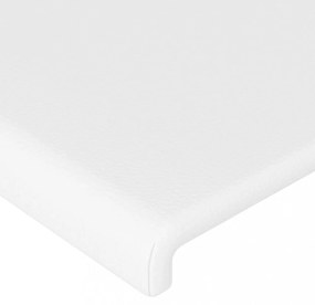 fehér műbőr LED-es fejtámla 90 x 5 x 78/88 cm