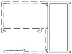 Hosszabbító profil a zuhanyajtóhoz SAT Walk-In Xmotion króm SATWIXMPROFILROZD