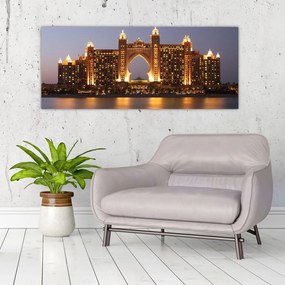 Kép egy épületról Dubajban (120x50 cm)