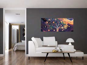 Kép – Lila fa tele energiával (120x50 cm)