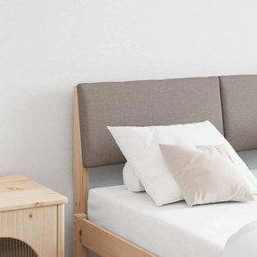 Kárpitozott fejtámla Tópszínű 120 cm Tömör fenyőfa