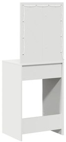 LED-es pipereasztal Fehér 50x41x135 cm