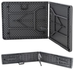 GARTHEN Kerti összecsukható bútor készlet antracit