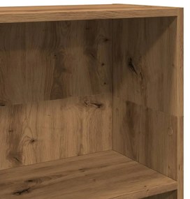 kézműves tölgy szerelt fa könyvespolc 40 x 24 x 109 cm