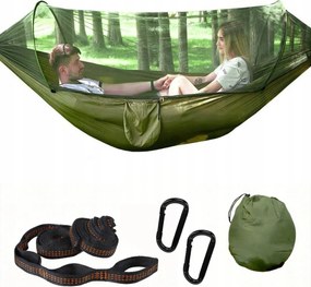 Nagy Függőágy Szúnyoghálóval Túra Napozóágy Túlélő Piknik 300KG-IG