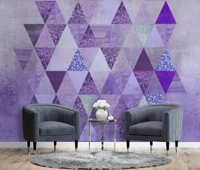 Gario Fotótapéta Lila háromszögek geometriája - Andrea Haase Anyag: Vlies, Méret: 100 x 70 cm