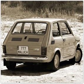 Poszterek 100x100 Kisautó Fiat 126p Kisautó