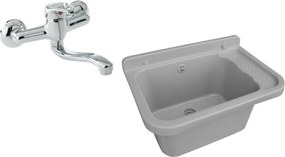 Mosogató Csaptelep Műanyag Kamra Csaptelep Szürke