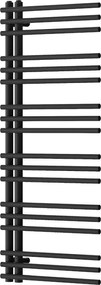 Mexen Neptun dekoratív fürdőszobai radiátor 1200 x 500 mm, 456 W, fekete - W101-1200-500-00-70