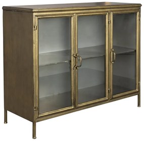Aranyszínű fém tálalószekrény 100x80x38,5 cm Gertlush – Dutchbone