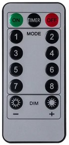 Aigostar - LED kültéri karácsonyi fényfüzér 120xLED/6W/230V/8 funkció 3x0,7m IP44 meleg fehér+távirányító