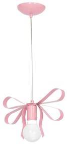 Gyerek csillár NELA 1xE27/60W/230V világos rózsaszín