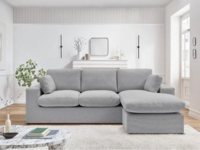 Világosszürke sarokkanapé Belair – Bobochic Paris