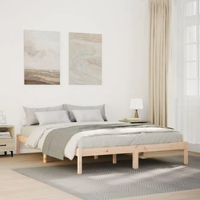 tömör fenyőfa extra hosszú ágykeret matrac nélkül 160 x 210 cm