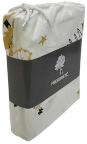 Pamut ágynemű FROST & GOLD fehér Ágyneműhuzat mérete: 70 x 90 cm | 140 x 200 cm