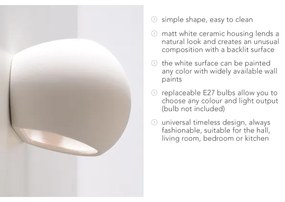 Fali lámpa GLOBE 1xE27/60W/230V fehér