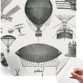 Design fali fotótapéta Öntapadós Repülés története 250x250