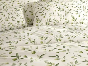 Pamut ágyneműhuzat OLIVE POLY zöld Ágyneműhuzat mérete: 70 x 90 cm | 140 x 200 cm