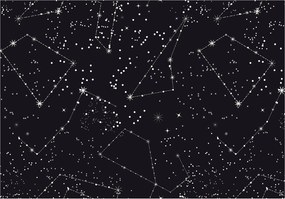 Fotótapéta Csillagos égbolt Kozmosz Galaxis Csillagképek 200x140 +ragasztó