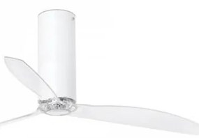 FARO 32034 - Mennyezeti ventilátor TUBE FAN fehér/átlátszó á. 128 cm