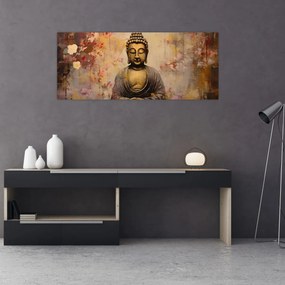 Kép - Buddha, festészet (120x50 cm)