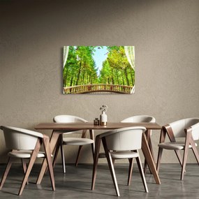Kép - Kilátás az erdőre (90x60 cm)
