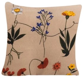 HERBAR bézs mikroplüss párnahuzat 45x45 cm