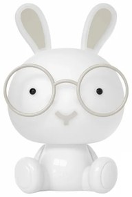 LED RGBW dimmelhető gyerek éjjeli lámpa 2,5W/230V fehér nyuszi