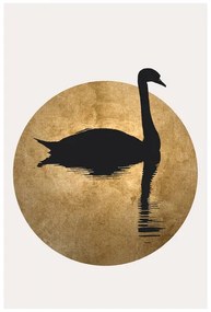 Művészeti nyomat Kubistika - The swan, (40 x 60 cm)