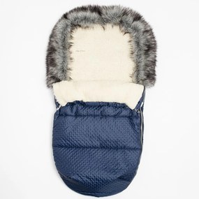 Téli lábzsák New Baby Lux Wool eece blue