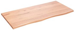 világosbarna kezelt tömör tölgyfa asztallap 100 x 50 x 2 cm