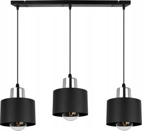 Mennyezeti Függőlámpa Csillár Hármas Fekete Loft Lámpabúra Modern