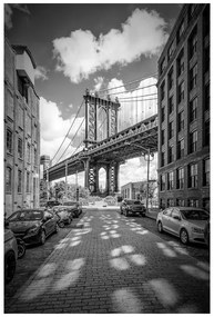 Művészeti nyomat Melanie Viola - NEW YORK CITY Manhattan Bridge, (40 x 60 cm)