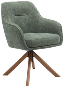 Zöld kárpitozott étkezőfotel szett 2 db-os Avola – Unique Furniture