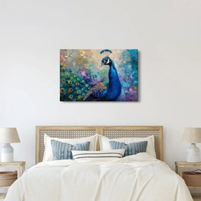 Kép - Festmény egy páva (90x60 cm)