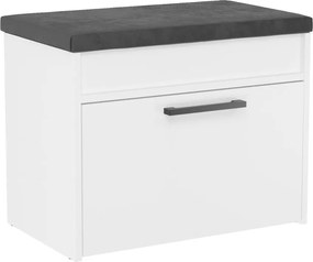 Parma cipősszekrény üléssel és tárolóval, fehér