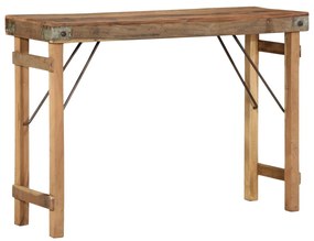 Konzolasztal 110x35x76 cm Tömör Újrahasznosított Fa