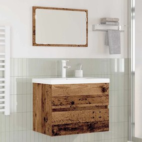 Fürdőszoba bútor szett 3 pcs Régi fa 60 x 38.5 x 45 cm Faanyag